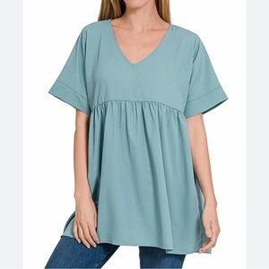 Zenana Babydoll Top